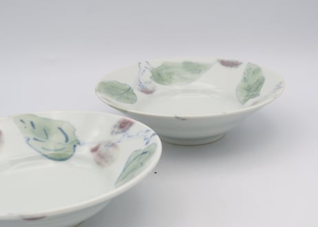 古川桜　色絵磁器がまずみ小鉢2客セット