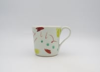 古川章蔵　色絵磁器デタラメ紋マグE