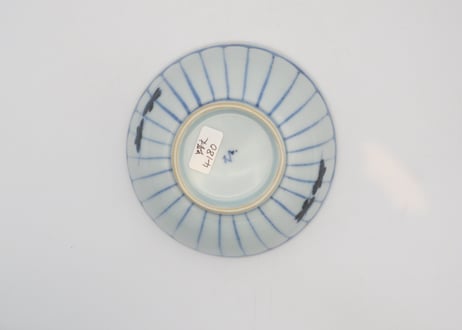 清水なお子　染付け磁器蝶紋小鉢