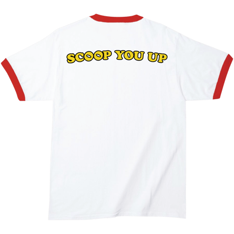 SCOOP YOU UP  ringer tee