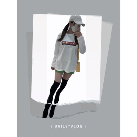 EW×manaka/Long T-shirt