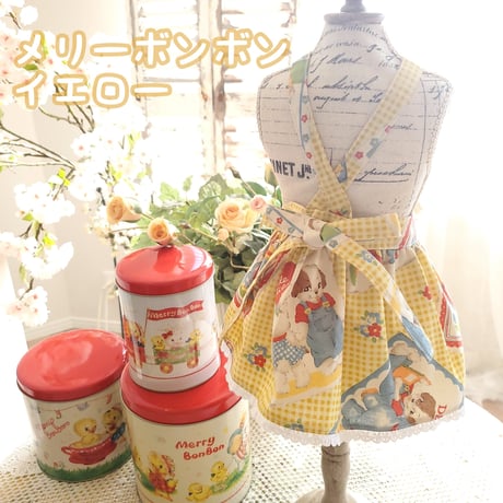 エプロンスカート　フルーツ柄・うさぎ柄・メリーボンボン柄