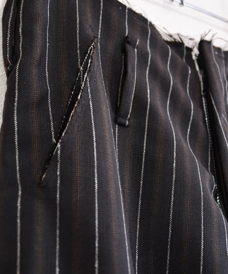 Deadstock suit fabric cut off  slacks