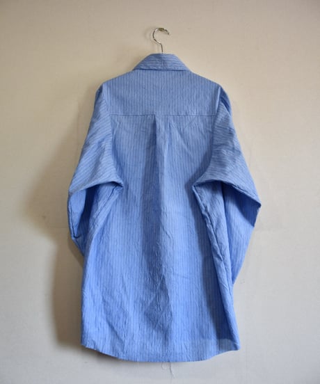 Wrinkled Blue Stripe Shirt