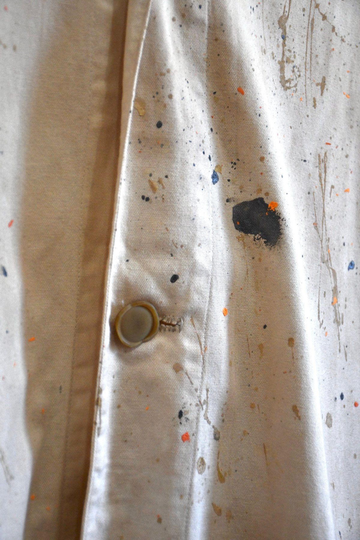 ショップコート　ハンドペイント　ヴィンテージ Hand-painted shop coat | HYUGA ONLINESHOP