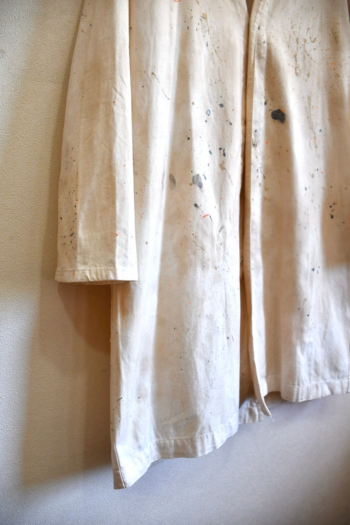 ショップコート　ハンドペイント　ヴィンテージ Hand-painted shop coat | HYUGA ONLINESHOP