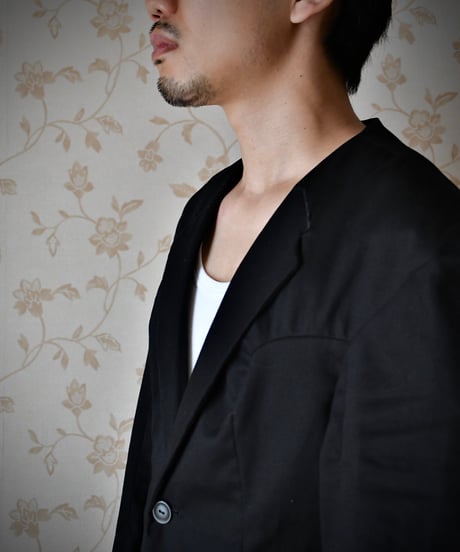 Cotton twill minimal jacket
