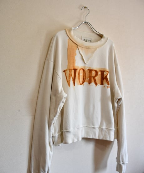 Rust print "WORK" sweatshirt
