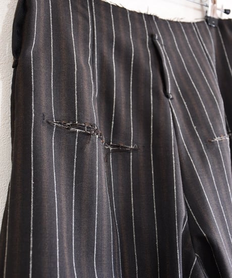Deadstock suit fabric cut off  slacks