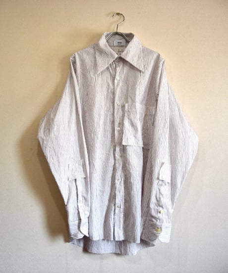 Wrinkled White Stripe Shirt