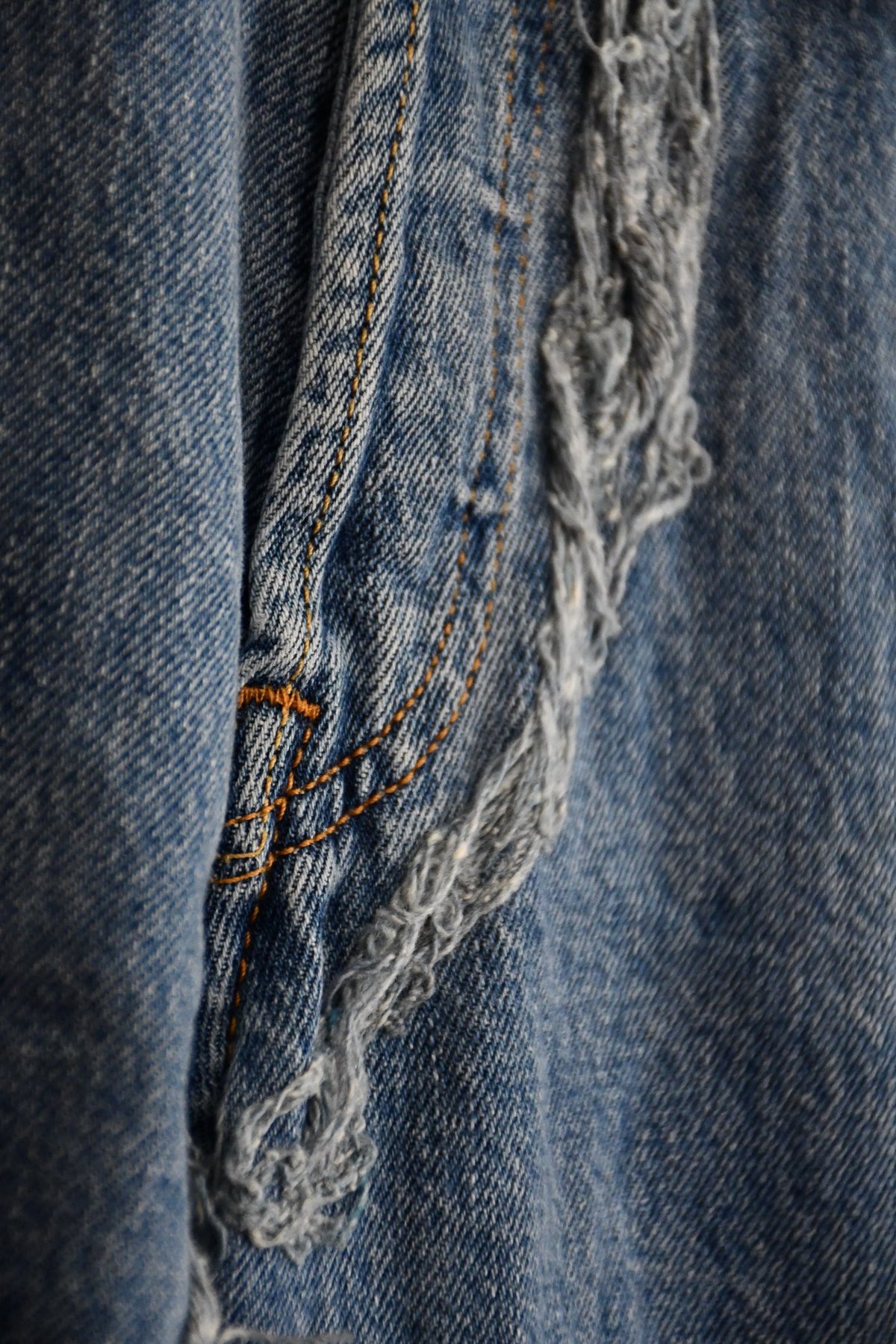 Needle punch remake denim | HYUGA ONLINESHOP