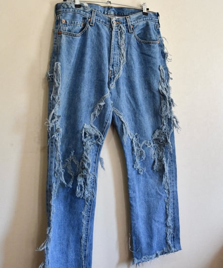 Needle punch remake denim
