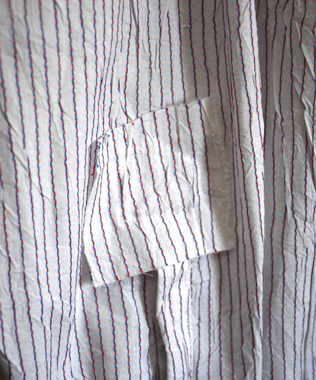 Wrinkled White Stripe Shirt
