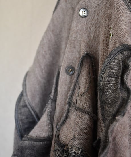 Remake Cut Shoulder Cardigan Jacket