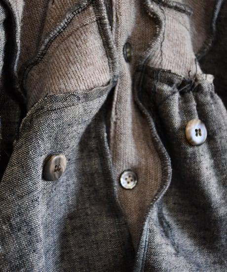 Remake Cut Shoulder Cardigan Jacket