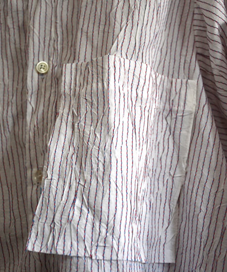 Wrinkled White Stripe Shirt