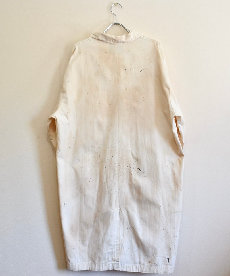 ショップコート　ハンドペイント　ヴィンテージ Hand-painted shop coat | HYUGA ONLINESHOP