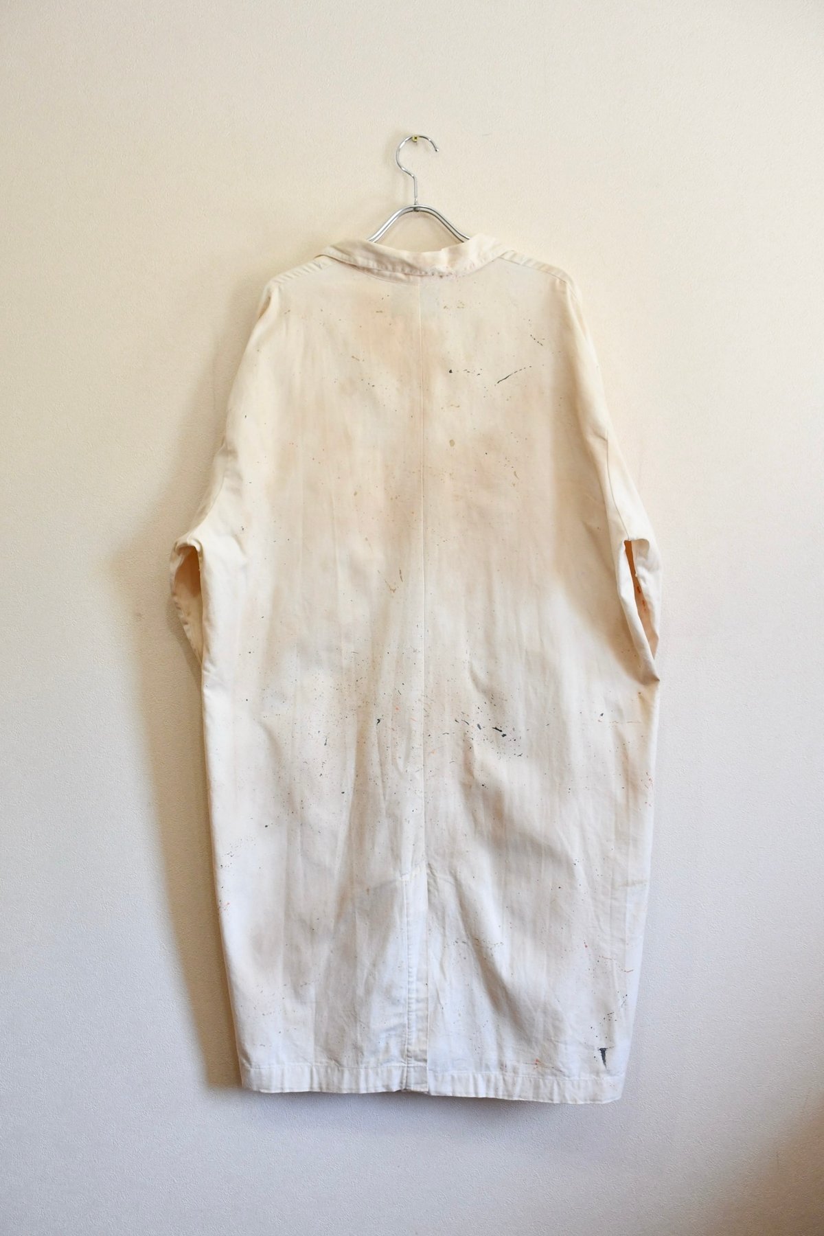 ショップコート　ハンドペイント　ヴィンテージ Hand-painted shop coat | HYUGA ONLINESHOP