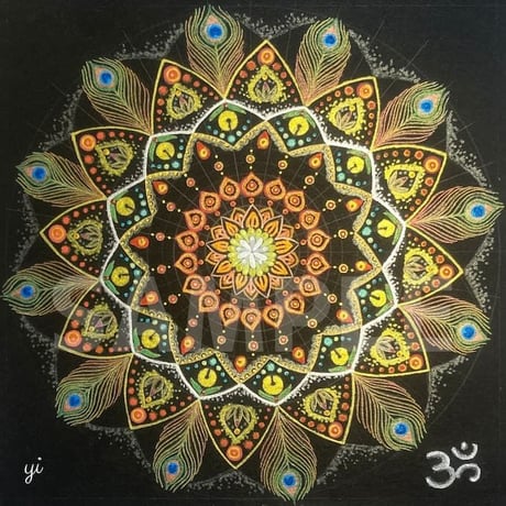 【壁紙】曼荼羅アート「吉兆」スマホ待ち受け｜【Wallpaper】Mandala art "Auspicious for smart phone wallpaper