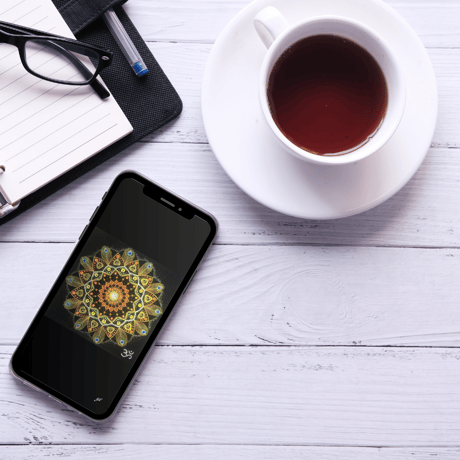 【壁紙】曼荼羅アート「吉兆」スマホ待ち受け｜【Wallpaper】Mandala art "Auspicious for smart phone wallpaper
