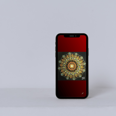【壁紙】曼荼羅アート「吉兆」スマホ待ち受け｜【Wallpaper】Mandala art "Auspicious for smart phone wallpaper