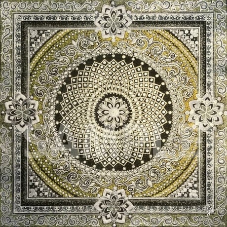 【壁紙】曼荼羅アート「プラサード」スマホ待ち受け｜【Wallpaper】Mandala art "Prasad" for smart phone wallpaper