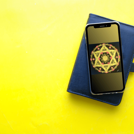 【壁紙】金運アップ曼荼羅アート「繁栄」スマホ待ち受け｜【Wallpaper】Mandala art "Prosperity" smartphone wallpaper