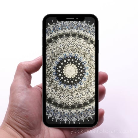 【壁紙】曼荼羅アート「感謝」スマホ待ち受け｜【Wallpaper】Mandala art "Appreciation" for smart phone wallpaper