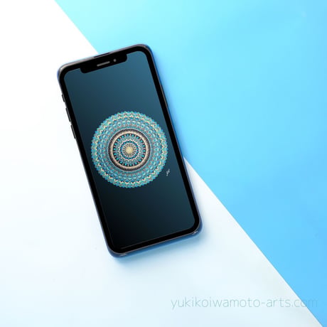【壁紙】曼荼羅アート「恩寵」スマホ待ち受け|【Wallpaper】Mandala art ”Grace" for smartphone wallpapers