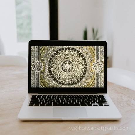 【壁紙】曼荼羅アート「プラサード」スマホ待ち受け｜【Wallpaper】Mandala art "Prasad" for smart phone wallpaper