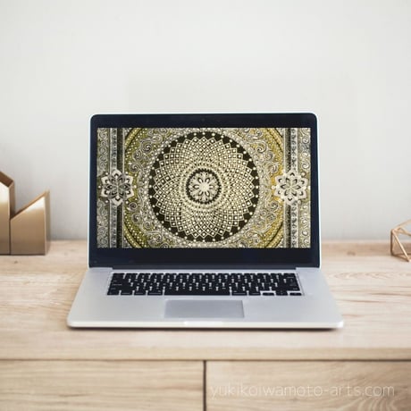 【壁紙】曼荼羅アート「プラサード」スマホ待ち受け｜【Wallpaper】Mandala art "Prasad" for smart phone wallpaper