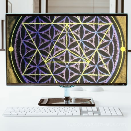 【壁紙】フラワー・オブ・ライフとマカバのスマホ待ち受け｜【Wallpaper】Flower of life and Merkab for Smart phone wallpaper