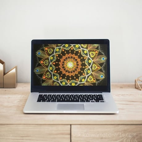 【壁紙】曼荼羅アート「吉兆」スマホ待ち受け｜【Wallpaper】Mandala art "Auspicious for smart phone wallpaper
