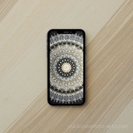 【壁紙】曼荼羅アート「感謝」スマホ待ち受け｜【Wallpaper】Mandala art "Appreciation" for smart phone wallpaper