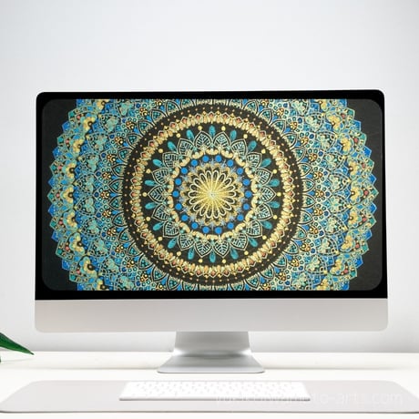 【壁紙】曼荼羅アート「恩寵」スマホ待ち受け|【Wallpaper】Mandala art ”Grace" for smartphone wallpapers