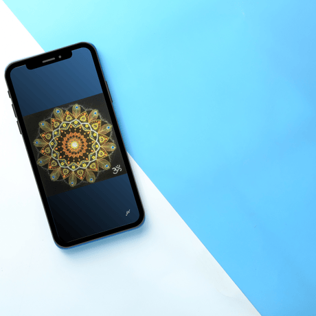 【壁紙】曼荼羅アート「吉兆」スマホ待ち受け｜【Wallpaper】Mandala art "Auspicious for smart phone wallpaper