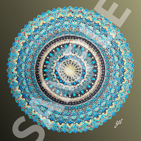 【壁紙】曼荼羅アート「恩寵」スマホ待ち受け|【Wallpaper】Mandala art ”Grace" for smartphone wallpapers