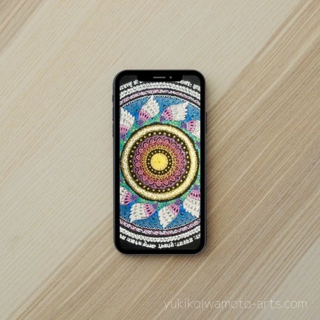 【壁紙】曼荼羅アート「救済」スマホ待ち受け｜【Wallpaper】Mandala art "Salvation" for smart phone wallpaper
