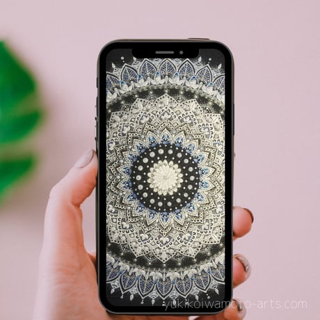 【壁紙】曼荼羅アート「感謝」スマホ待ち受け｜【Wallpaper】Mandala art "Appreciation" for smart phone wallpaper