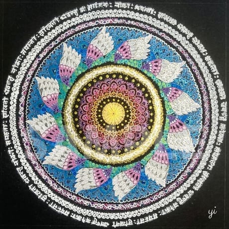 【壁紙】曼荼羅アート「救済」スマホ待ち受け｜【Wallpaper】Mandala art "Salvation" for smart phone wallpaper