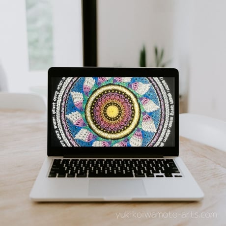 【壁紙】曼荼羅アート「救済」スマホ待ち受け｜【Wallpaper】Mandala art "Salvation" for smart phone wallpaper