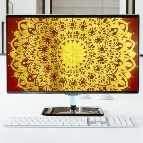 【壁紙】曼荼羅アート「太陽礼拝」スマホ待ち受け｜【Wallpaper】Mandala art "Sun Sultation" for smart phone wallpaper