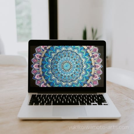 【壁紙】曼荼羅アート「煌き」スマホ待ち受け｜【Wallpaper】Mandala art "Sparkle" for smart phone wallpaper