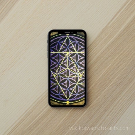 【壁紙】フラワー・オブ・ライフとマカバのスマホ待ち受け｜【Wallpaper】Flower of life and Merkab for Smart phone wallpaper