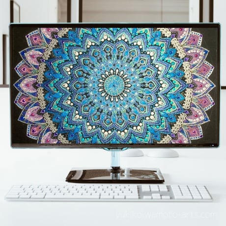 【壁紙】曼荼羅アート「煌き」スマホ待ち受け｜【Wallpaper】Mandala art "Sparkle" for smart phone wallpaper