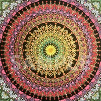 【壁紙】曼荼羅アート「咲き誇る」スマホ待ち受け｜【Wallpaper】Mandala art "Blooming" for smart phone wallpaper