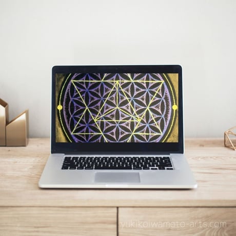 【壁紙】フラワー・オブ・ライフとマカバのスマホ待ち受け｜【Wallpaper】Flower of life and Merkab for Smart phone wallpaper