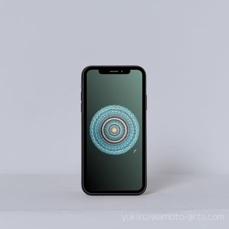 【壁紙】曼荼羅アート「恩寵」スマホ待ち受け|【Wallpaper】Mandala art ”Grace" for smartphone wallpapers