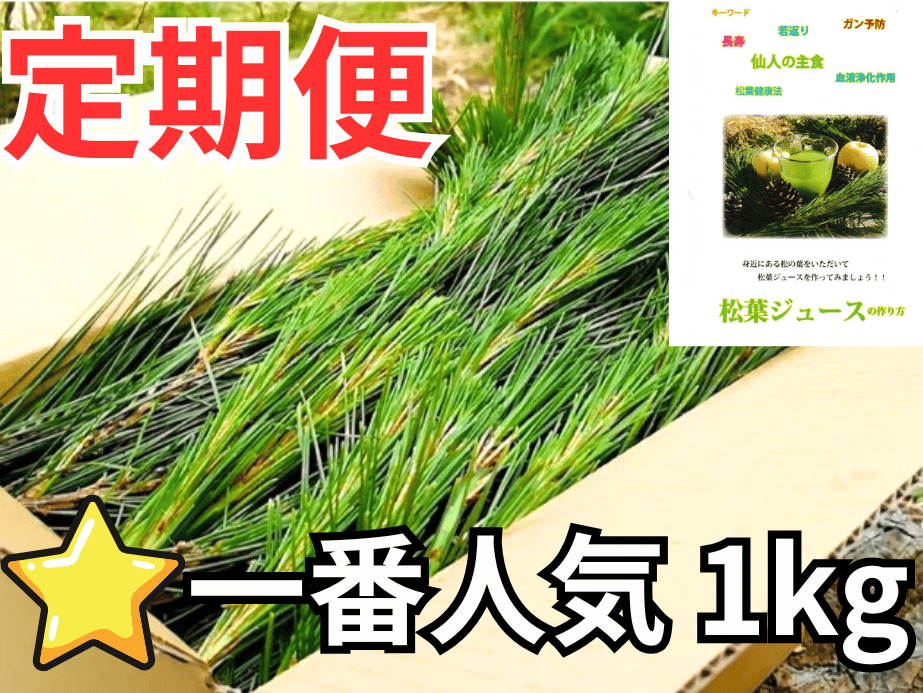 🔄 定期便｜⭐一番人気】松葉 1kg｜天然・無農薬 南部赤松（岩手県