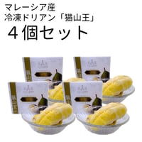 【4個セット】マレーシア産冷凍ドリアン「猫山王」（送料無料）